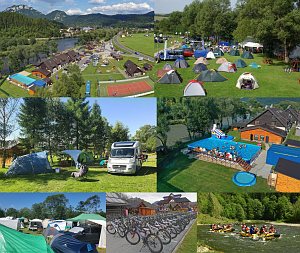 Campingplatz Dunajec pri penziónu Pltník [Vergrößern - neues Fenster]